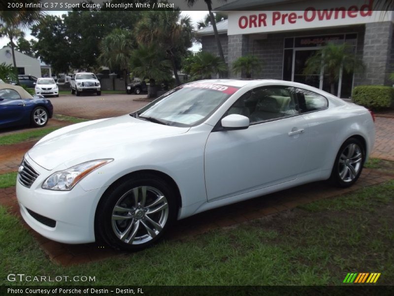 Moonlight White / Wheat 2009 Infiniti G 37 S Sport Coupe