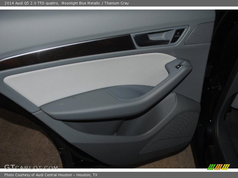 Moonlight Blue Metallic / Titanium Gray 2014 Audi Q5 2.0 TFSI quattro