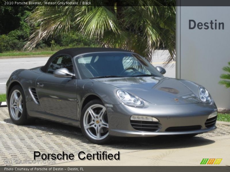 Meteor Grey Metallic / Black 2010 Porsche Boxster