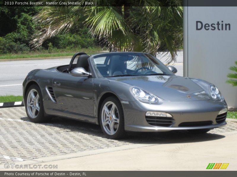 Meteor Grey Metallic / Black 2010 Porsche Boxster