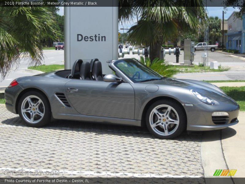 Meteor Grey Metallic / Black 2010 Porsche Boxster