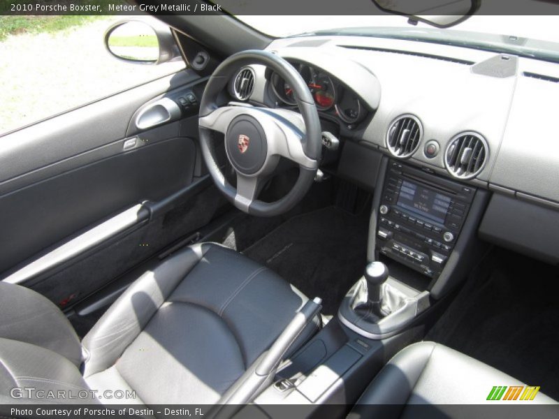 Meteor Grey Metallic / Black 2010 Porsche Boxster