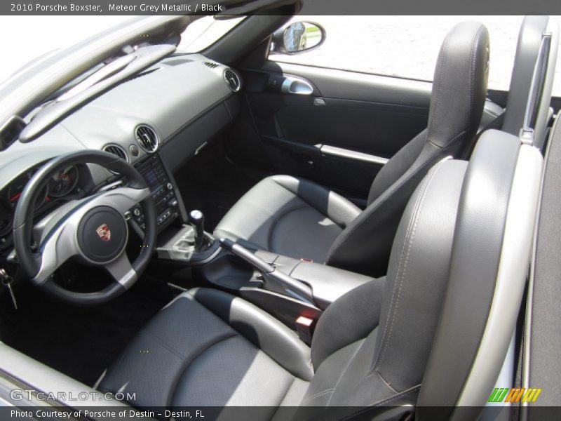Meteor Grey Metallic / Black 2010 Porsche Boxster