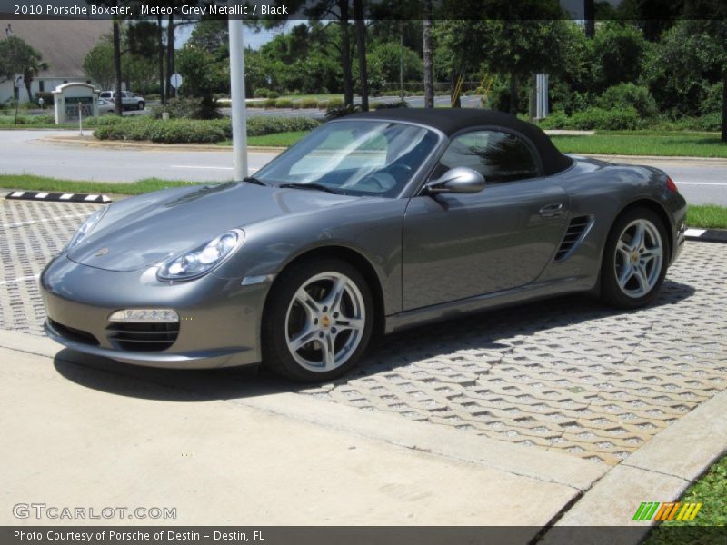 Meteor Grey Metallic / Black 2010 Porsche Boxster