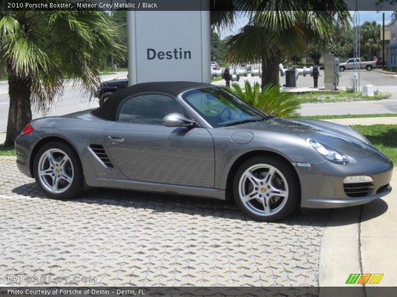 Meteor Grey Metallic / Black 2010 Porsche Boxster