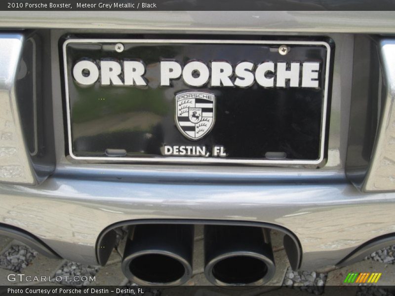 Meteor Grey Metallic / Black 2010 Porsche Boxster