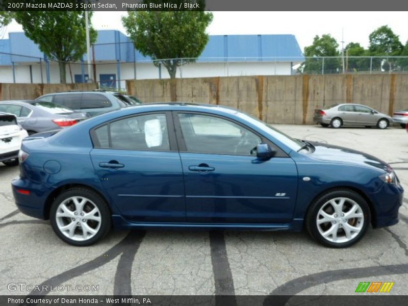 Phantom Blue Mica / Black 2007 Mazda MAZDA3 s Sport Sedan