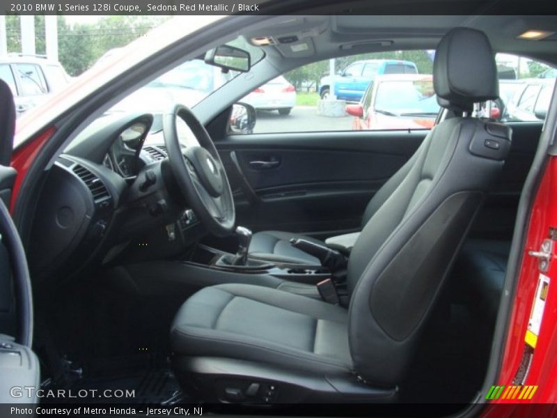 Sedona Red Metallic / Black 2010 BMW 1 Series 128i Coupe