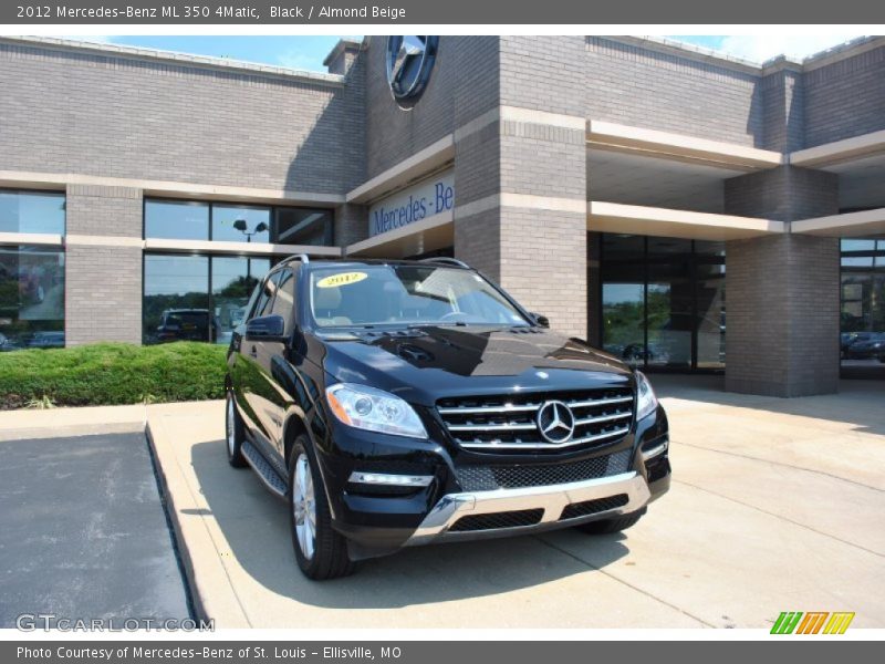 Black / Almond Beige 2012 Mercedes-Benz ML 350 4Matic