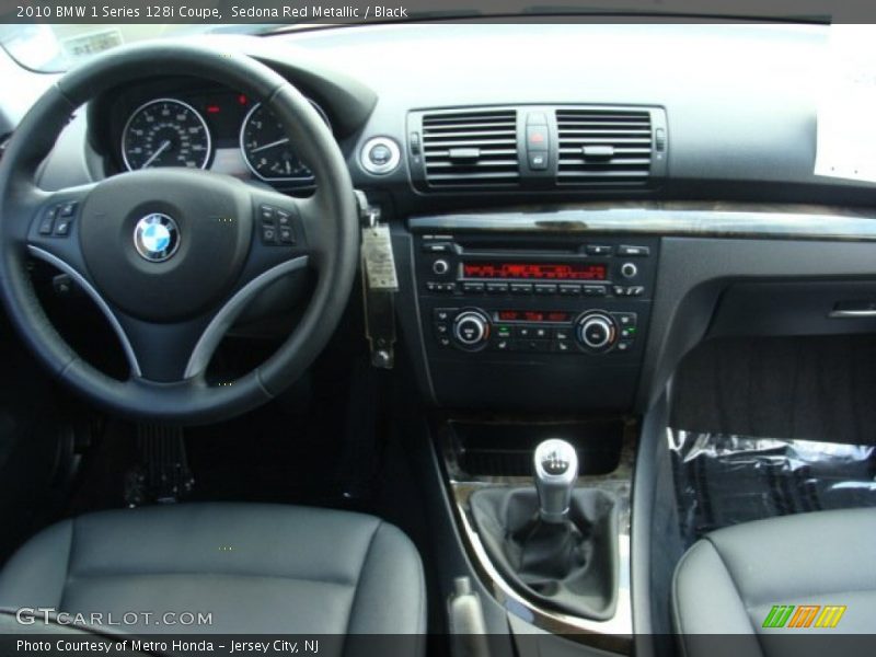 Sedona Red Metallic / Black 2010 BMW 1 Series 128i Coupe