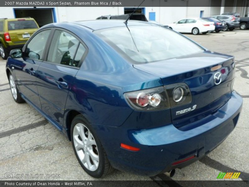 Phantom Blue Mica / Black 2007 Mazda MAZDA3 s Sport Sedan