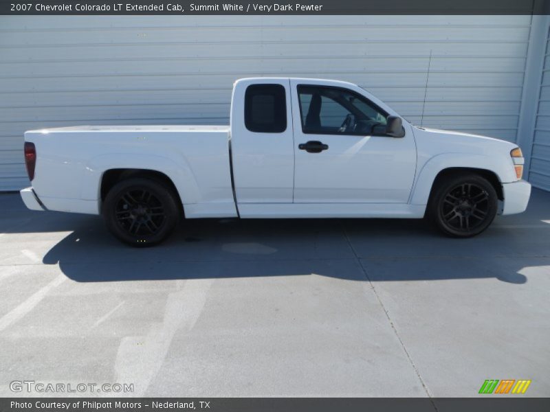 Summit White / Very Dark Pewter 2007 Chevrolet Colorado LT Extended Cab
