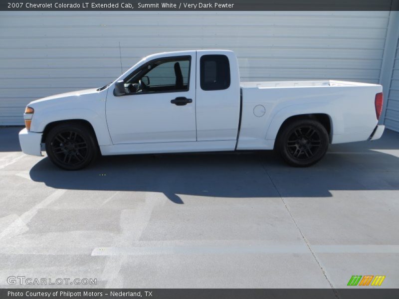 Summit White / Very Dark Pewter 2007 Chevrolet Colorado LT Extended Cab