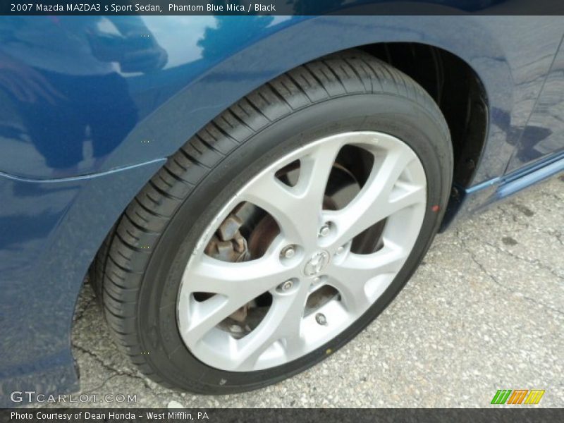 Phantom Blue Mica / Black 2007 Mazda MAZDA3 s Sport Sedan