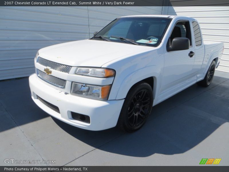 Summit White / Very Dark Pewter 2007 Chevrolet Colorado LT Extended Cab