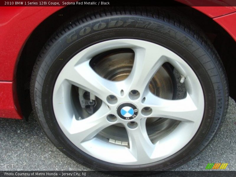 Sedona Red Metallic / Black 2010 BMW 1 Series 128i Coupe