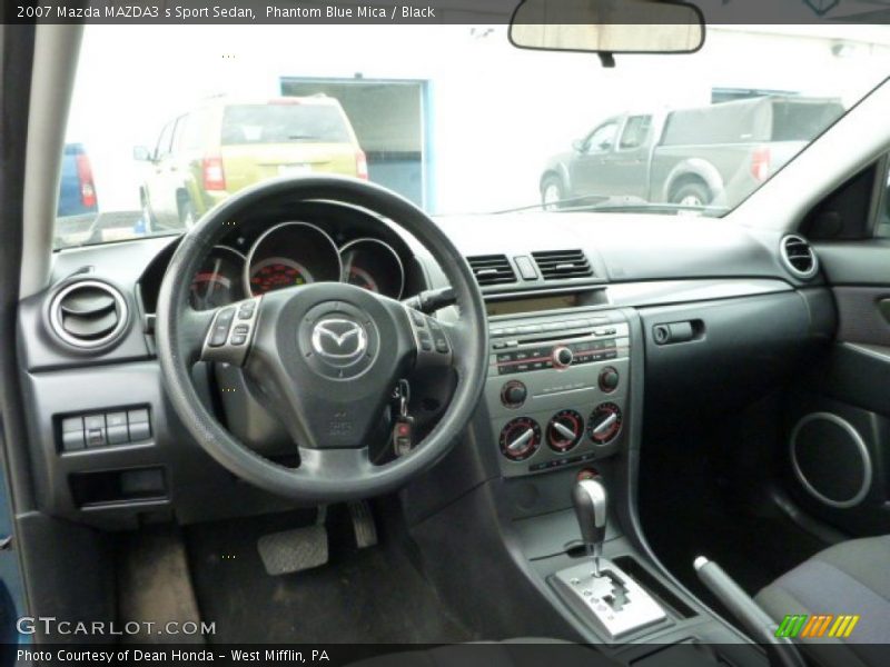 Phantom Blue Mica / Black 2007 Mazda MAZDA3 s Sport Sedan