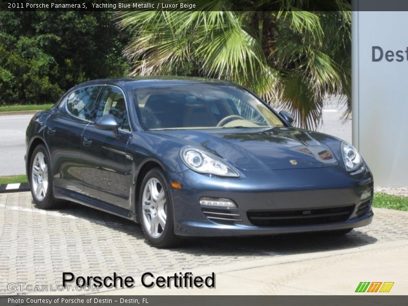 Yachting Blue Metallic / Luxor Beige 2011 Porsche Panamera S