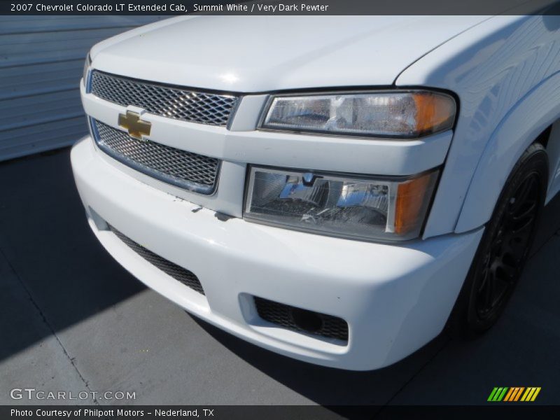 Summit White / Very Dark Pewter 2007 Chevrolet Colorado LT Extended Cab