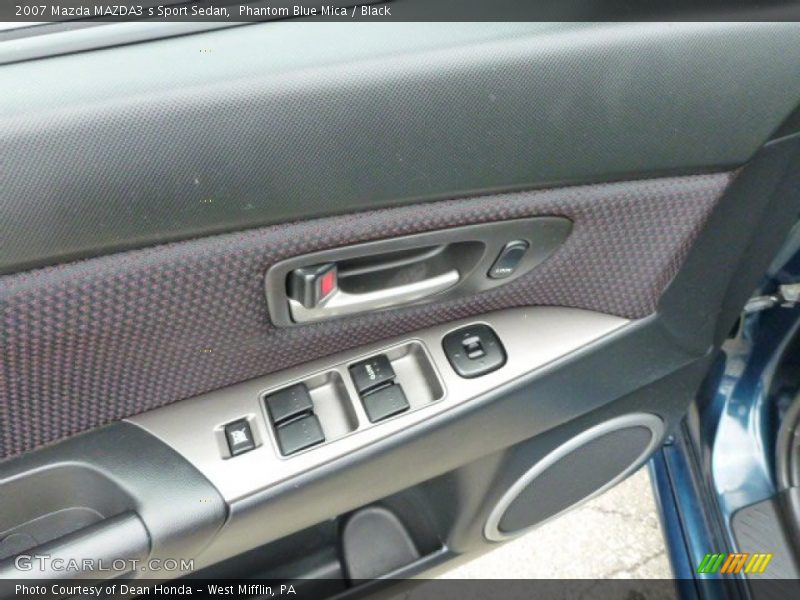Phantom Blue Mica / Black 2007 Mazda MAZDA3 s Sport Sedan