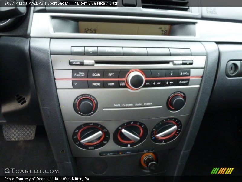 Phantom Blue Mica / Black 2007 Mazda MAZDA3 s Sport Sedan