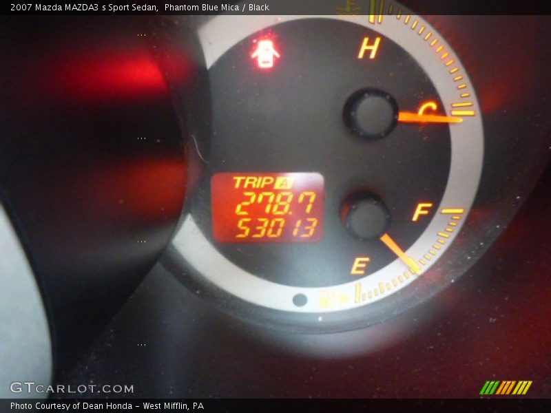 Phantom Blue Mica / Black 2007 Mazda MAZDA3 s Sport Sedan