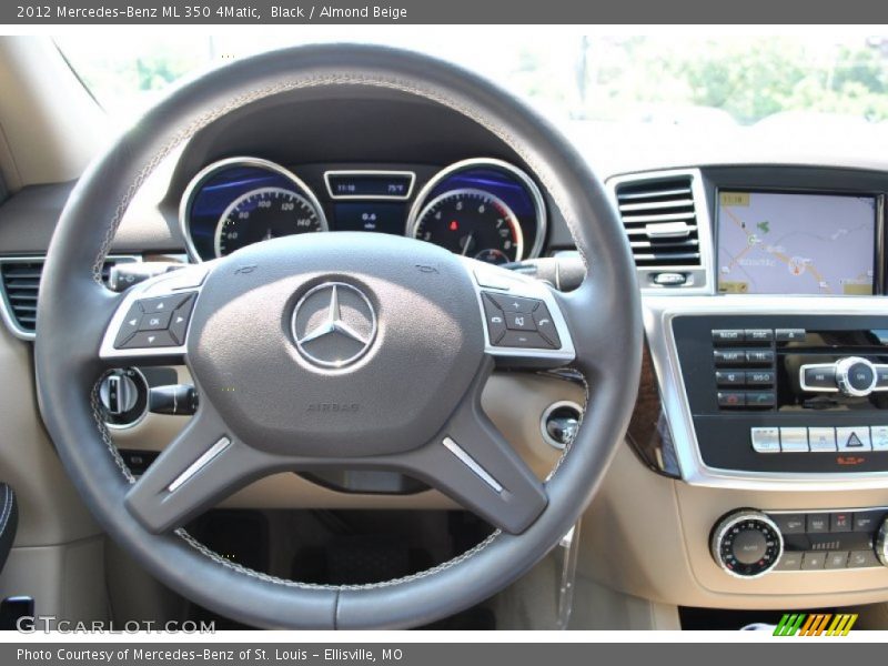 Black / Almond Beige 2012 Mercedes-Benz ML 350 4Matic