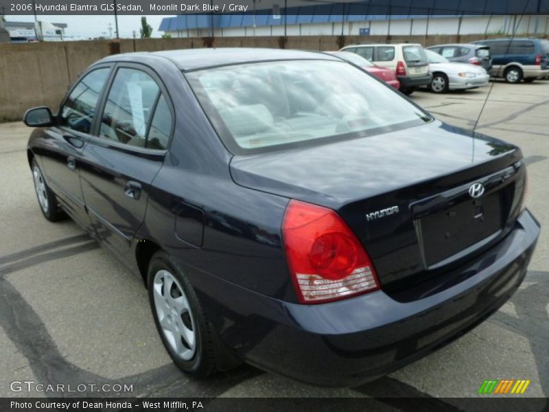 Moonlit Dark Blue / Gray 2006 Hyundai Elantra GLS Sedan