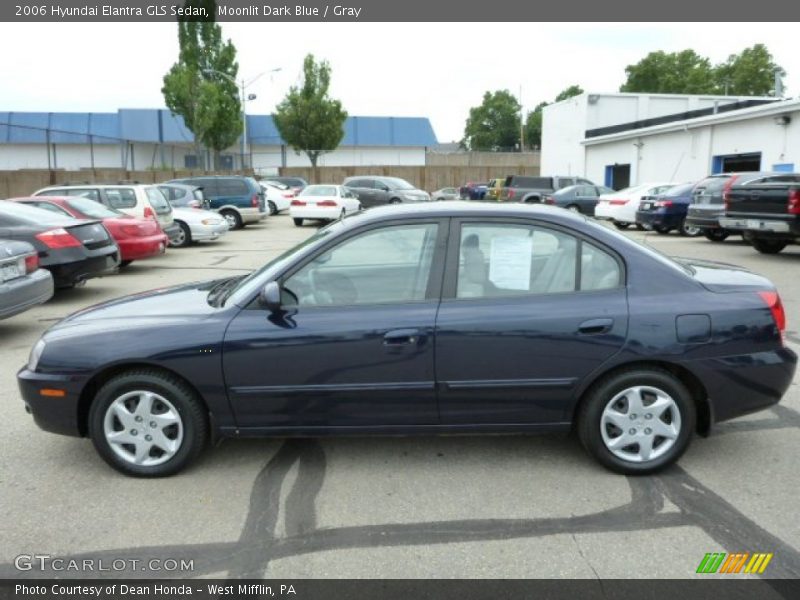 Moonlit Dark Blue / Gray 2006 Hyundai Elantra GLS Sedan