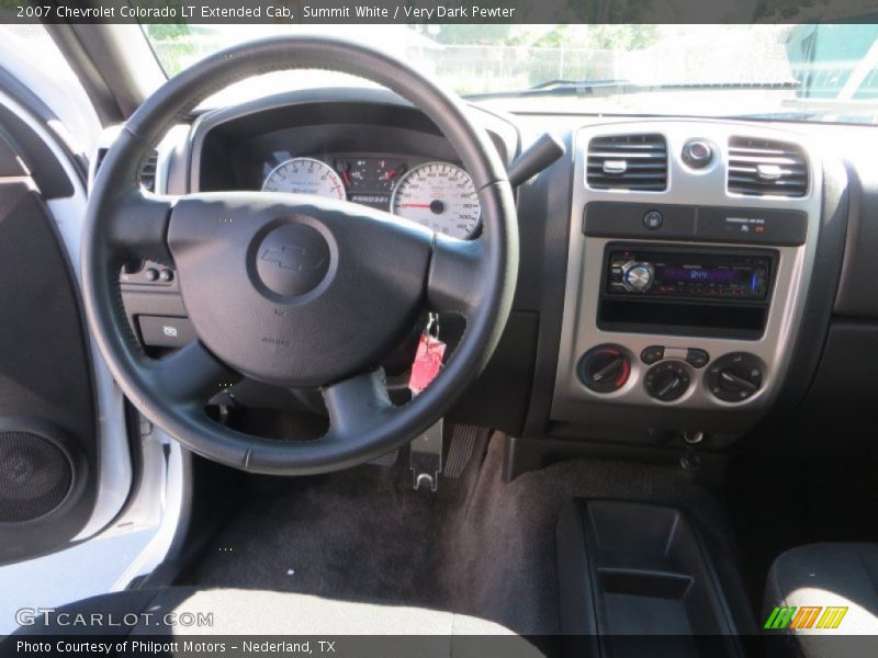 Summit White / Very Dark Pewter 2007 Chevrolet Colorado LT Extended Cab