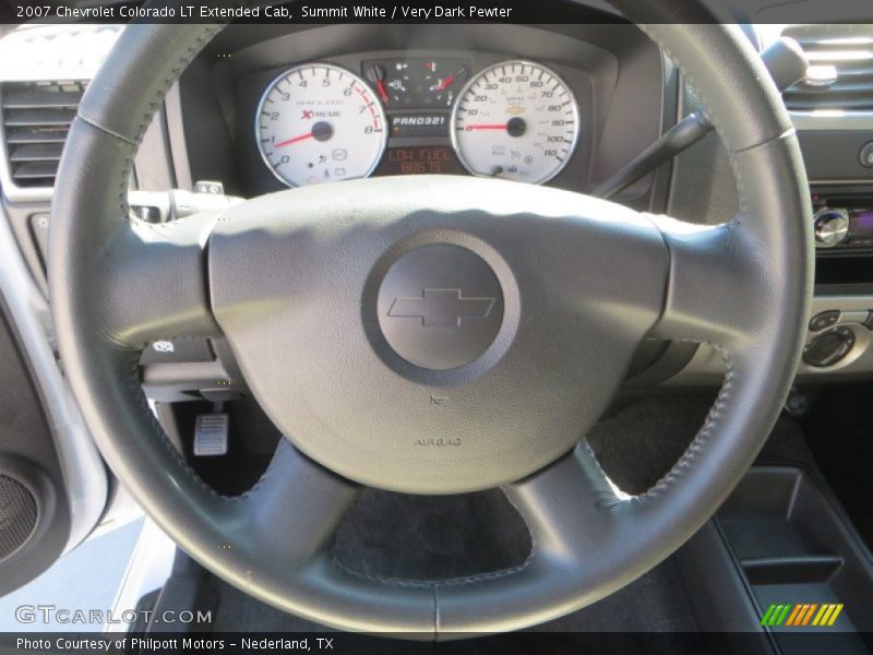 Summit White / Very Dark Pewter 2007 Chevrolet Colorado LT Extended Cab