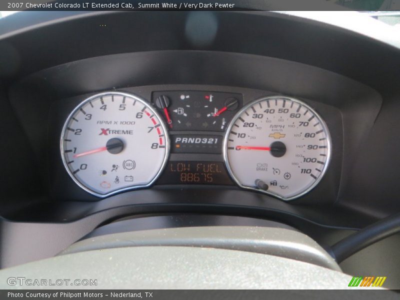 Summit White / Very Dark Pewter 2007 Chevrolet Colorado LT Extended Cab