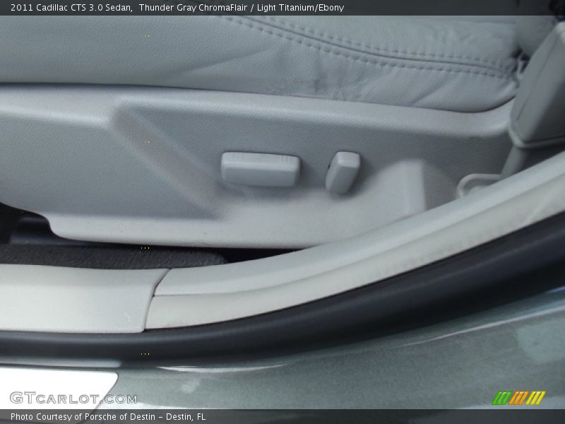 Thunder Gray ChromaFlair / Light Titanium/Ebony 2011 Cadillac CTS 3.0 Sedan