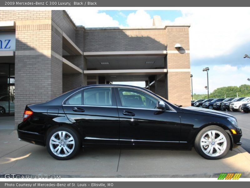 Black / Black 2009 Mercedes-Benz C 300 Luxury