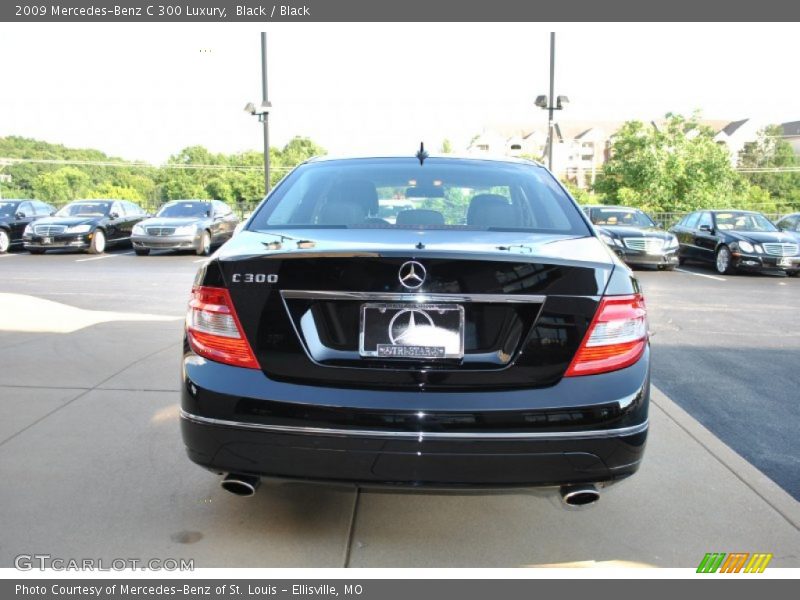 Black / Black 2009 Mercedes-Benz C 300 Luxury