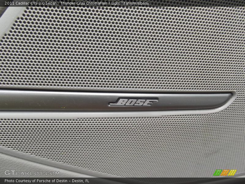 Thunder Gray ChromaFlair / Light Titanium/Ebony 2011 Cadillac CTS 3.0 Sedan