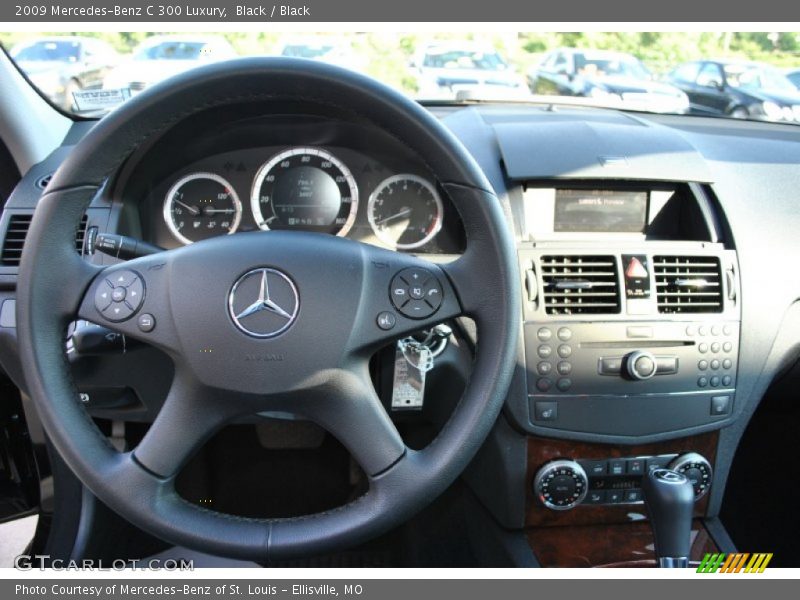 Black / Black 2009 Mercedes-Benz C 300 Luxury