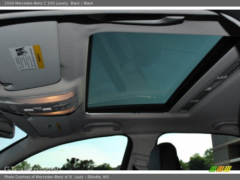 Black / Black 2009 Mercedes-Benz C 300 Luxury