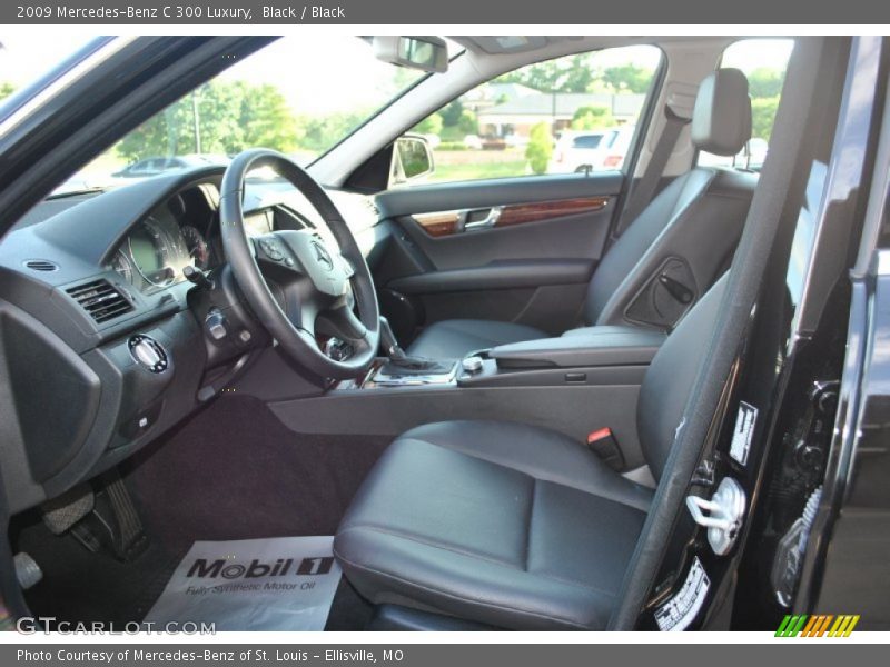 Black / Black 2009 Mercedes-Benz C 300 Luxury