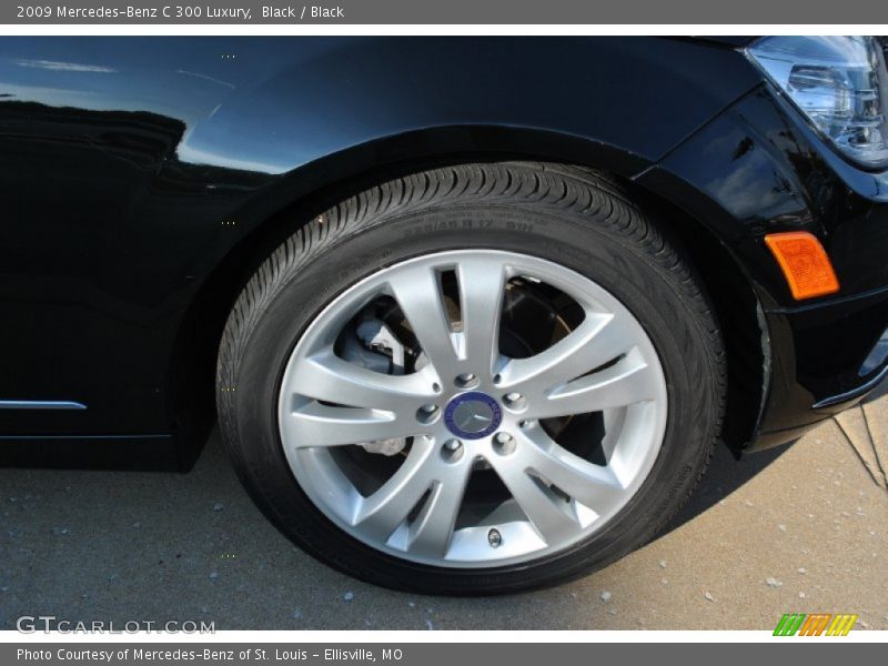 Black / Black 2009 Mercedes-Benz C 300 Luxury