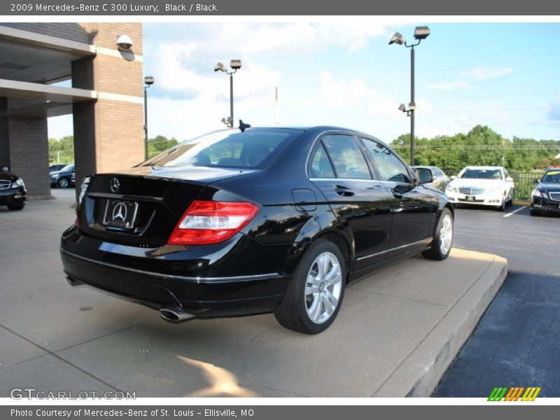 Black / Black 2009 Mercedes-Benz C 300 Luxury