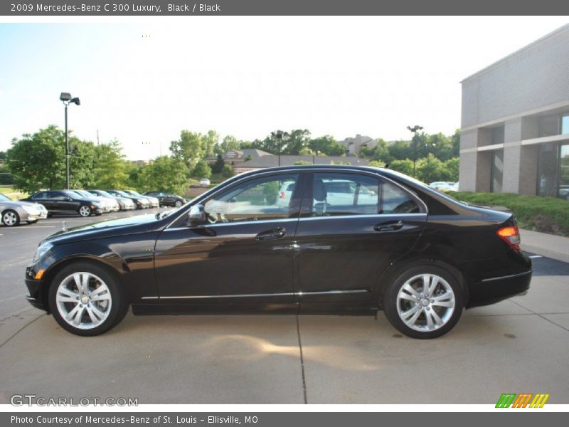 Black / Black 2009 Mercedes-Benz C 300 Luxury
