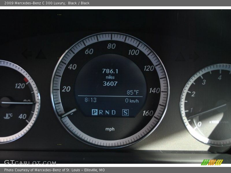 Black / Black 2009 Mercedes-Benz C 300 Luxury