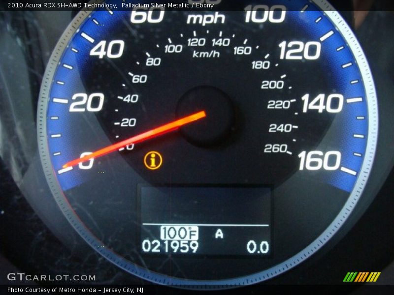 Palladium Silver Metallic / Ebony 2010 Acura RDX SH-AWD Technology
