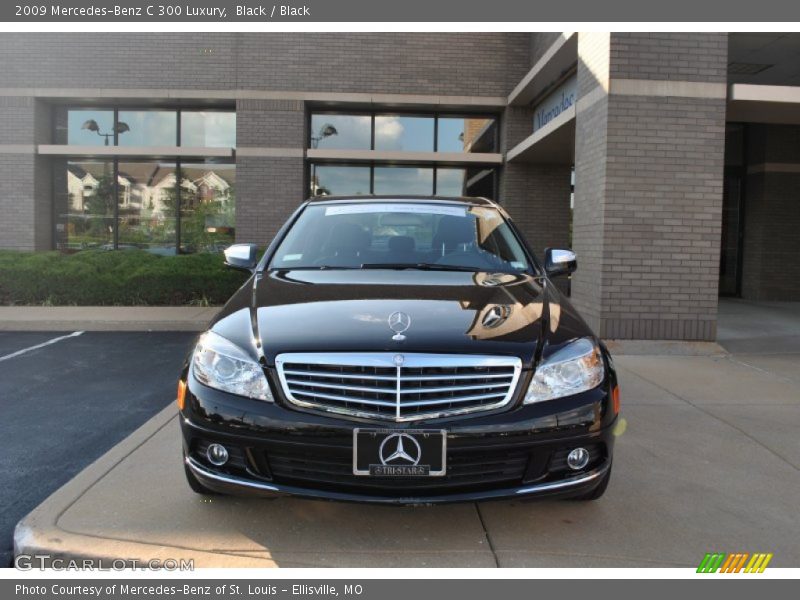 Black / Black 2009 Mercedes-Benz C 300 Luxury