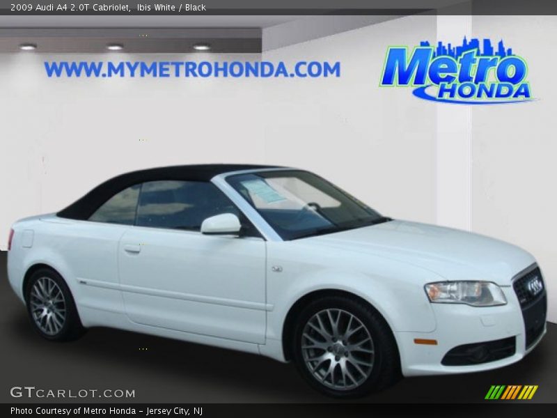 Ibis White / Black 2009 Audi A4 2.0T Cabriolet