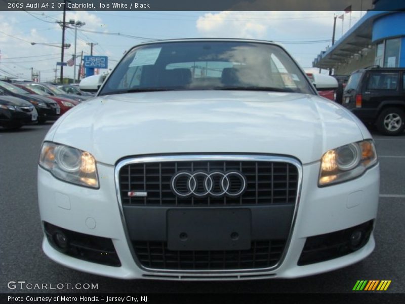 Ibis White / Black 2009 Audi A4 2.0T Cabriolet