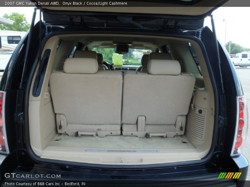Onyx Black / Cocoa/Light Cashmere 2007 GMC Yukon Denali AWD