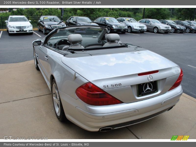 Brilliant Silver Metallic / Ash 2005 Mercedes-Benz SL 500 Roadster