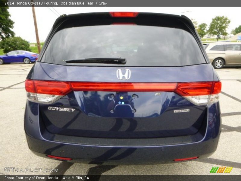 Obsidian Blue Pearl / Gray 2014 Honda Odyssey Touring